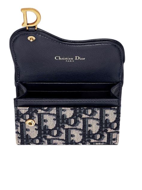 dior saddle flap card holder|dior caro detachable card holder.